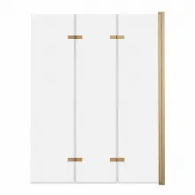 Parawan nawannowy 3-panelowy składany SAJNO 100cm złoto szczotkowane - AD Naturalnie